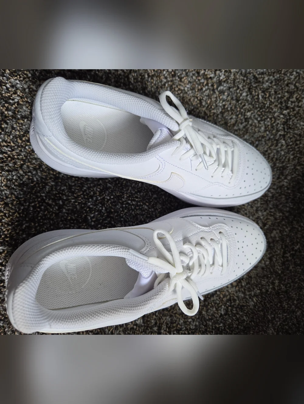 Nike Women's All-White Platform Sneakers